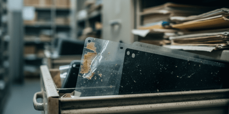 erros comuns no armazenamento de filmes radiograficos