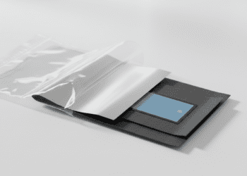 estrutura da embalagem do filme radiografico intrabucal