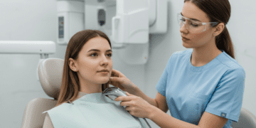 preparacao do paciente e deteccao de objetos metalicos em radiologia odontologica